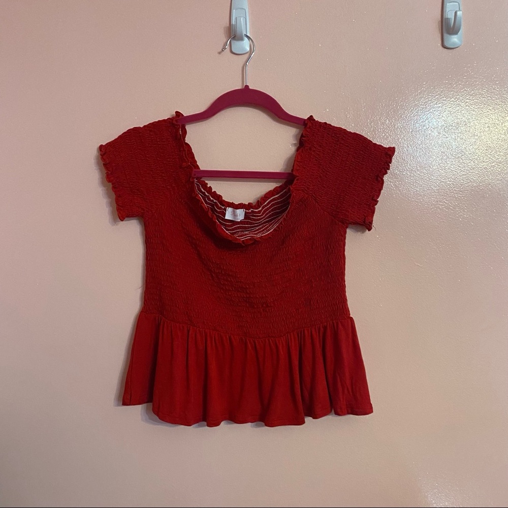 New Pink Lily Ruched top